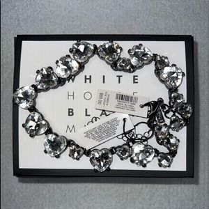 WHBM Heart Diamond Shaped Statement Necklace